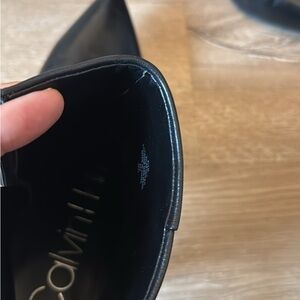 Calvin Klein Black Leather Pumps